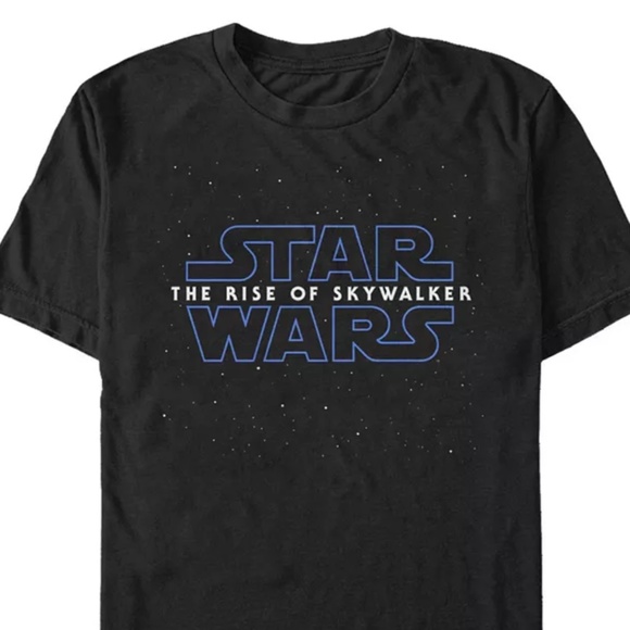 NEW Men's BLACK Star Wars THE RISE OF SKYWALKER Logo TEE T-SHIRT L - Picture 3 of 3